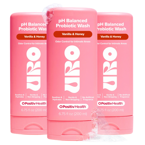 URO - pH Balanced Probiotic Wash Vanilla 3 Bottle Subscription